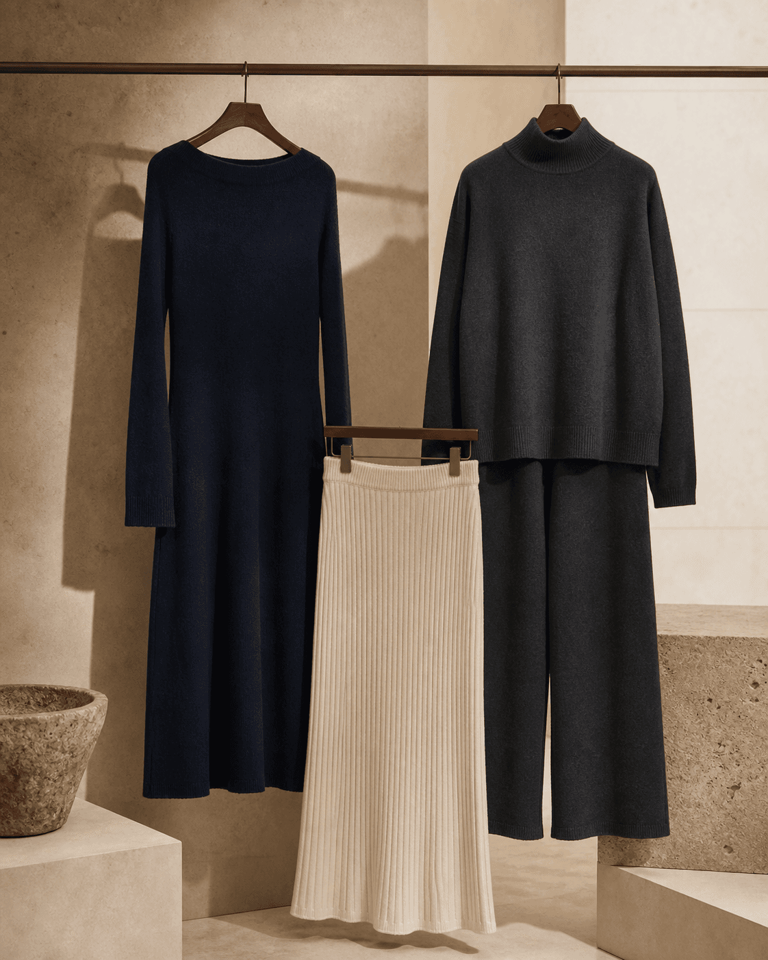 Knitted dresses and co-ordinates