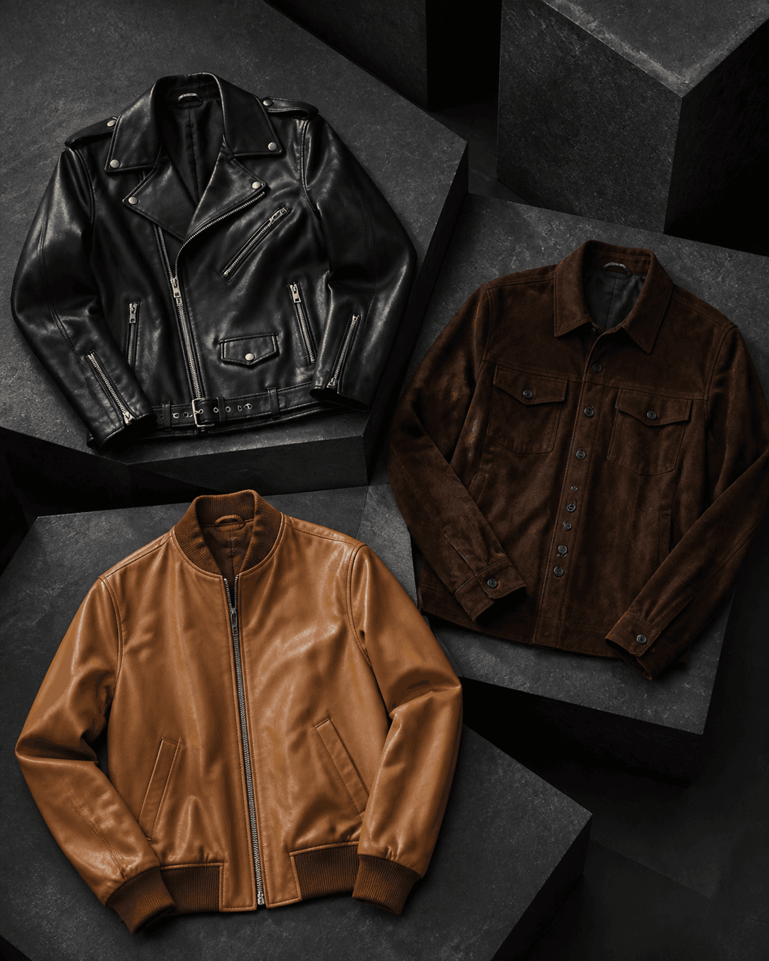 Leather and suede apparel