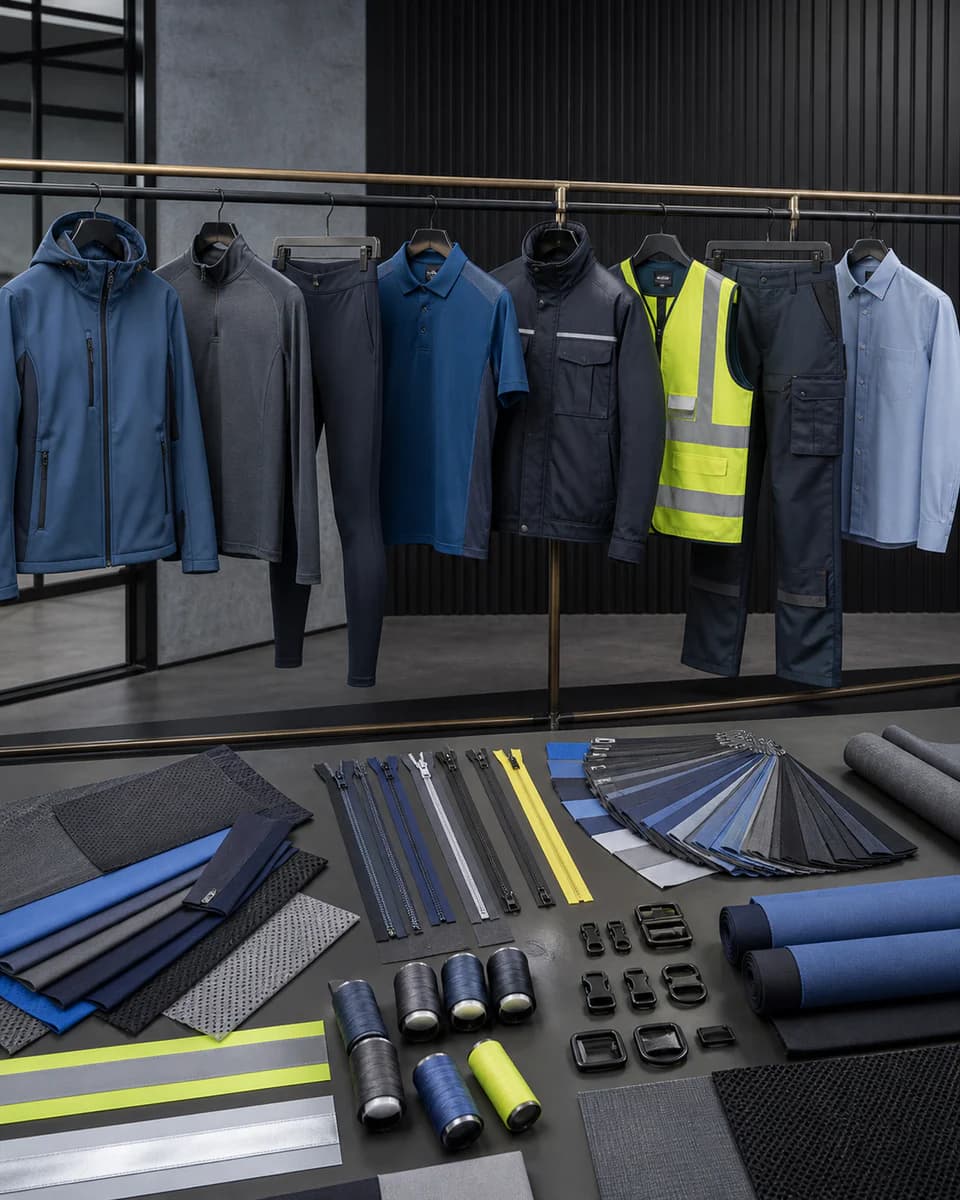 Performance and workwear garment sourcing collection
